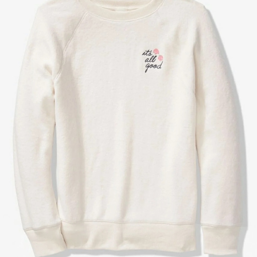 victoria secret cream crewneck